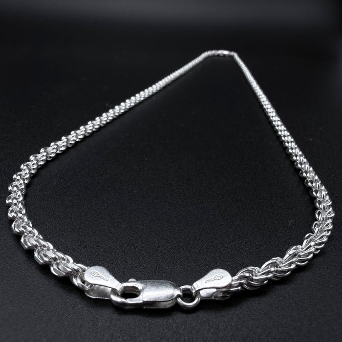 Cadena Turbillón 4mm - Plata 925 Italy – Silver Ice 02