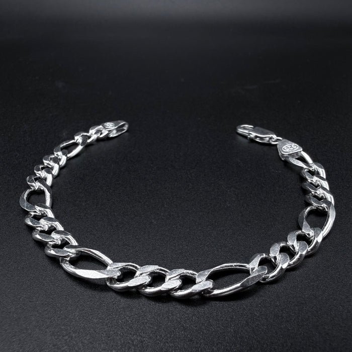 Pulsera Fígaro Plata 925 - 8mm – Silver Ice 01