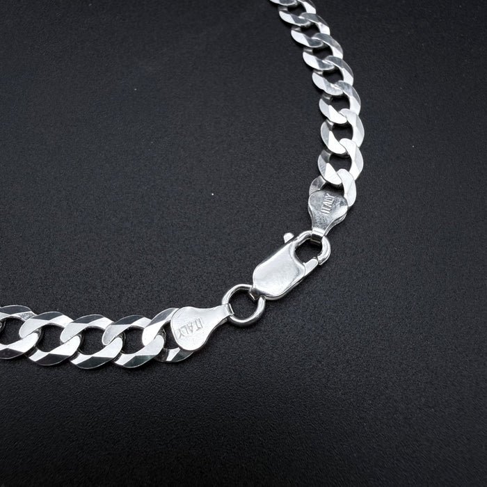 Cadena Cubana 7mm - Plata 925 Italy – Silver Ice 02