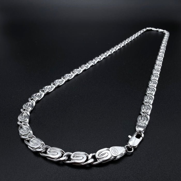 Cadena Caracol - 7mm – Silver Ice 01