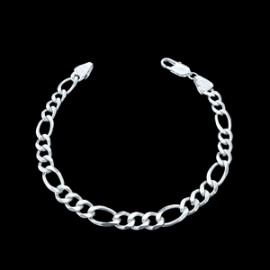 Pulsera Fígaro Plata 925 - 7mm