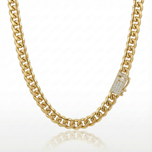 Cadena Cubana Oro Goldfilled – 8 mm