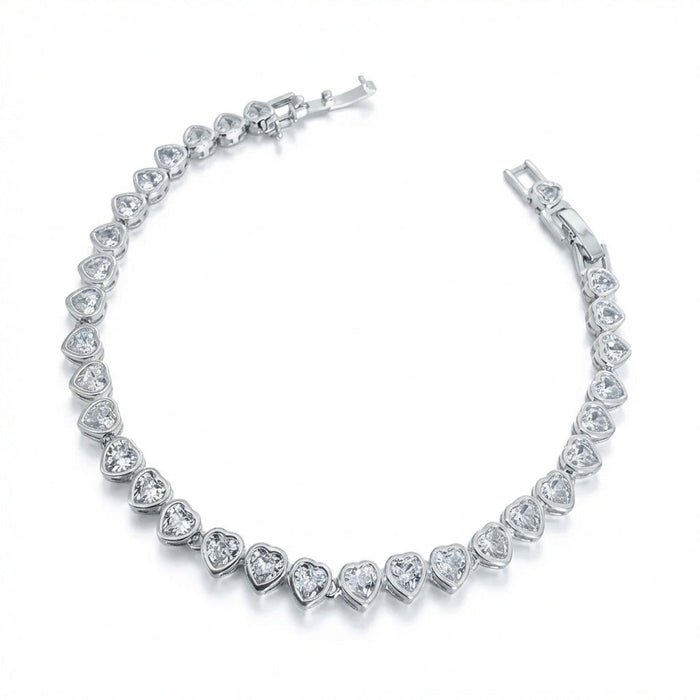 Pulsera Mini Corazones en Plata 925 – Silver Ice 01