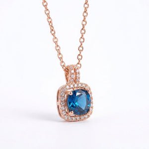 Cadena Cielo Azul- Oro Goldfilled Rosa