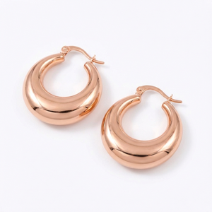 Aros Bold Hoop - Oro Goldfilled Rosa