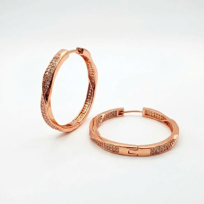Aros Glow - Oro Goldfilled Rosa – Silver Ice 02