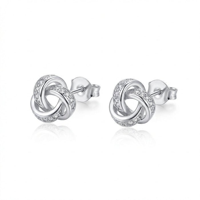 Aros Nudo Brillante - Plata 925 – Silver Ice 01