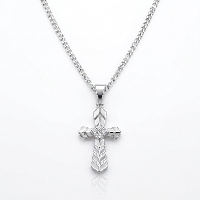 Cadena Cruz Imperial Plata 925 - 2mm – Silver Ice 01