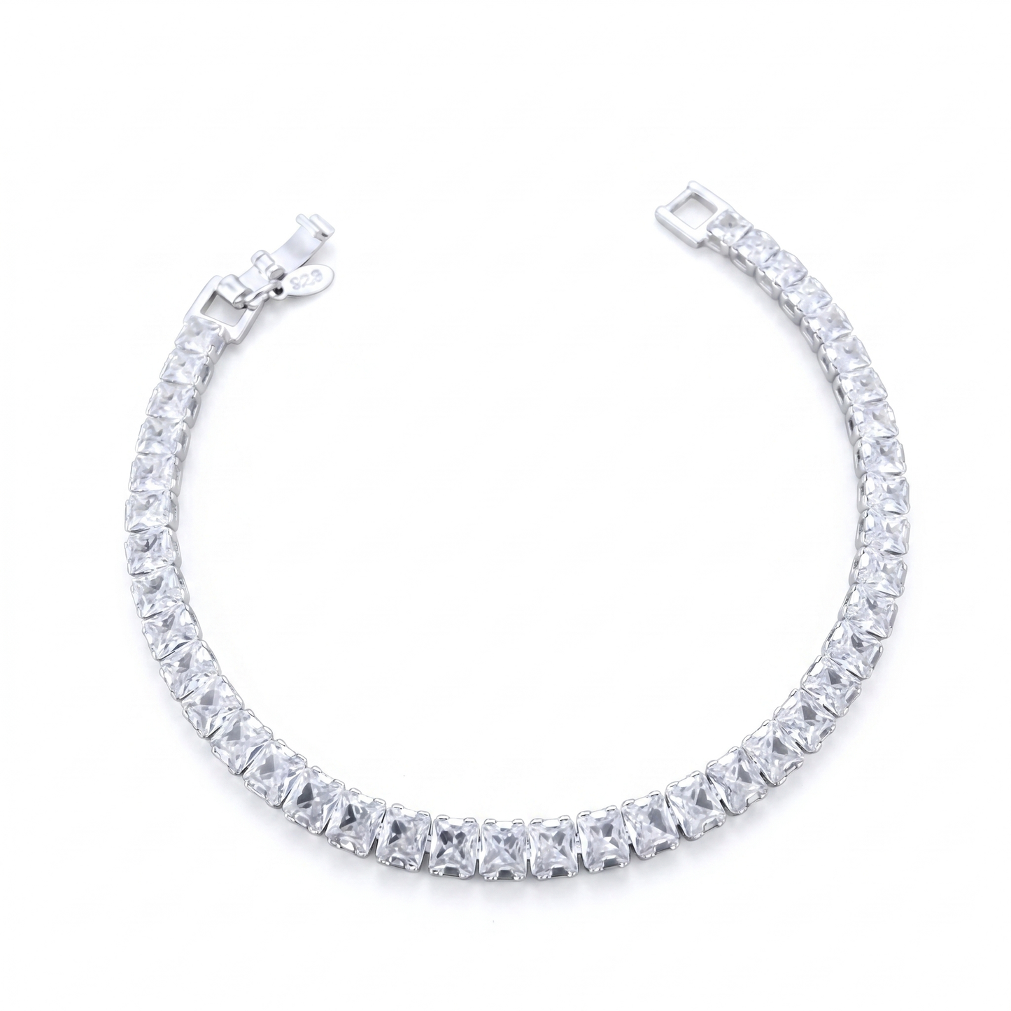 Pulsera Tennis con Circones 5mm – Silver Ice 01